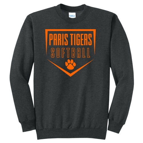 Paris Tigers Softball Design 1 on a Port & Co ® - Core Blend Tee Thumbnail