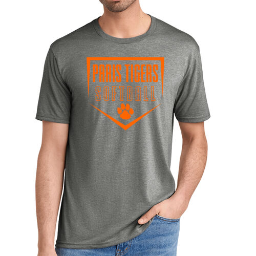 Paris Tigers Softball Design 1 on a District ® - Core Blend Tee Thumbnail