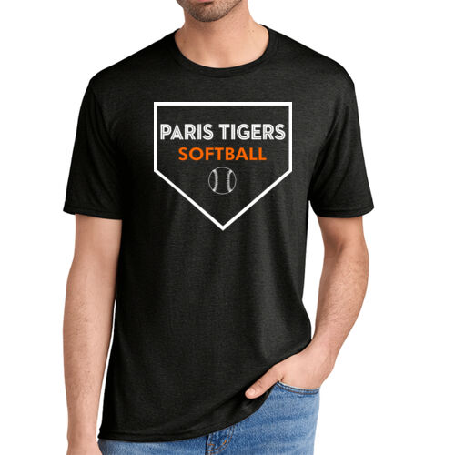 Paris Tigers Softball Design 2 on a District ® - Perfect Tri ® Tee Thumbnail