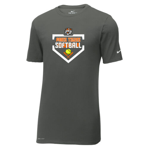 Paris Tigers Softball Design 3 on a Nike ® - Dri FIT Cotton/Poly Tee Thumbnail