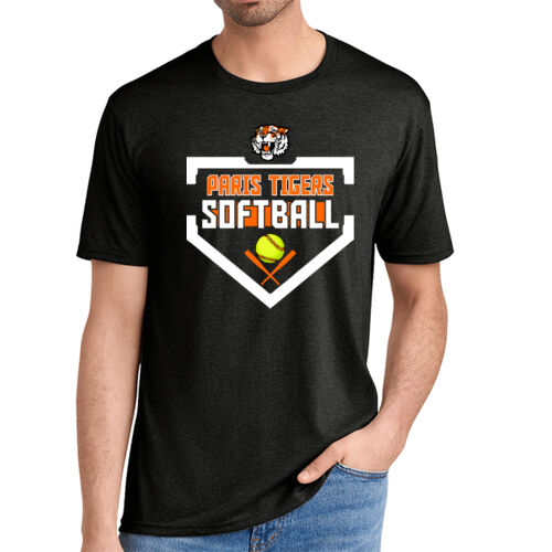 Paris Tigers Softball Design 3 on a District ® - Perfect Tri ® Tee Thumbnail