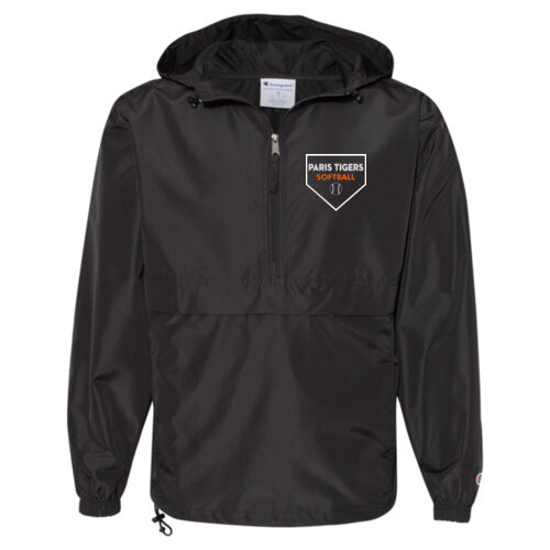 Paris Tigers Softball Design 2 on a Champion ® - Unisex Packable Anorak Jacket - Unisex Packable Anorak Jacket Thumbnail